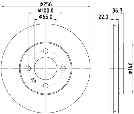 Brake Disc (55870)
