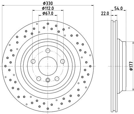 Brake Disc (55545)