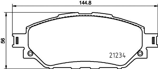 Brake Pad Set, disc brake (T2663)