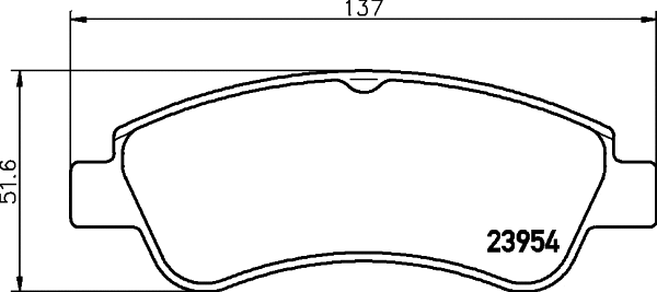Brake Pad Set, disc brake (T1422)
