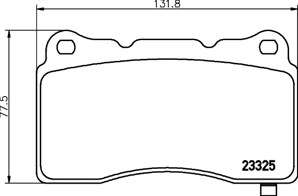 Brake Pad Set, disc brake (T2000)