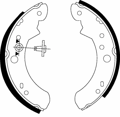 Brake Shoe Set (H8365)