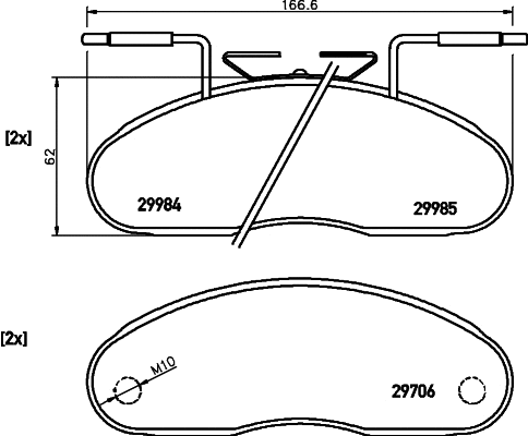 Brake Pad Set, disc brake (C3004)
