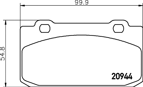 Brake Pad Set, disc brake (T1025)