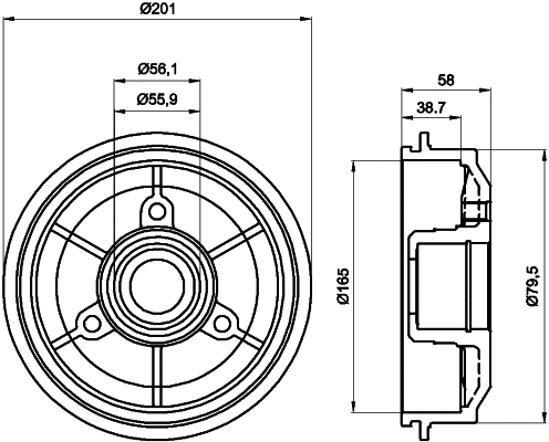 Brake Drum (60603)