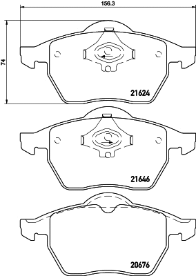 Brake Pad Set, disc brake (T1093)