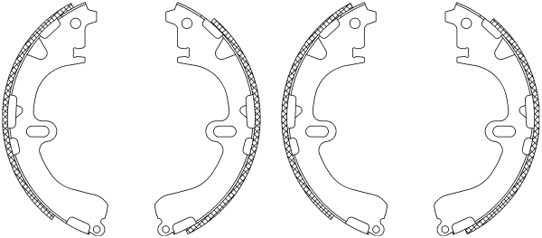 Brake Shoe Set (Q0960)