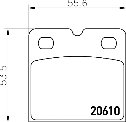 Brake Pad Set, disc parking brake (T2028)