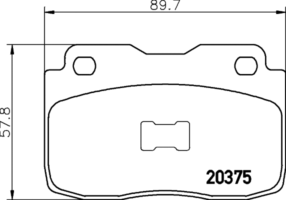 Brake Pad Set, disc brake (T0310)