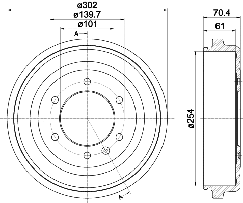 Brake Drum (61439)