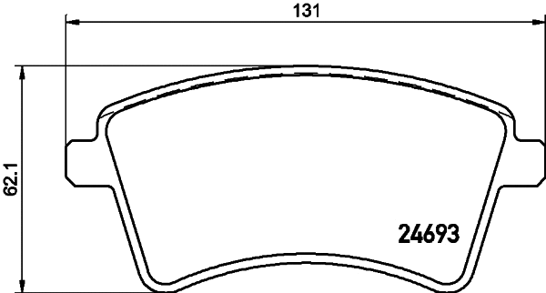 Brake Pad Set, disc brake (T1773)