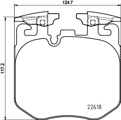 Brake Pad Set, disc brake (T2541)