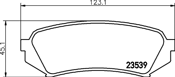 Brake Pad Set, disc brake (T1243)