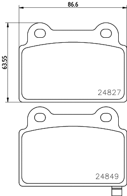 Brake Pad Set, disc brake (T1876)