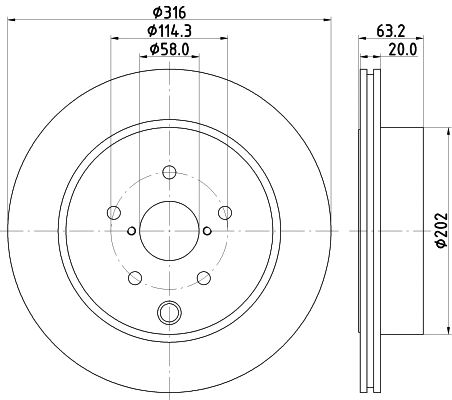 Brake Disc (55437)