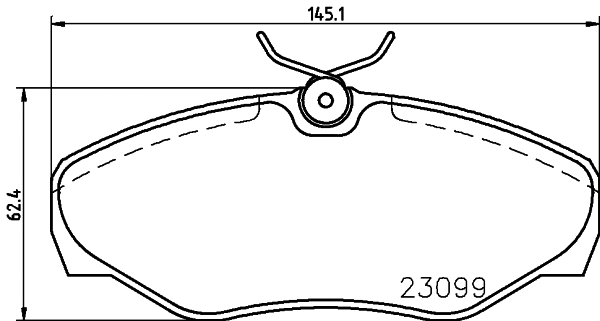 Brake Pad Set, disc brake (T1424)