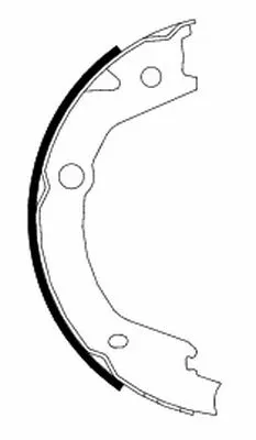 Brake Shoe Set, parking brake (H1685)