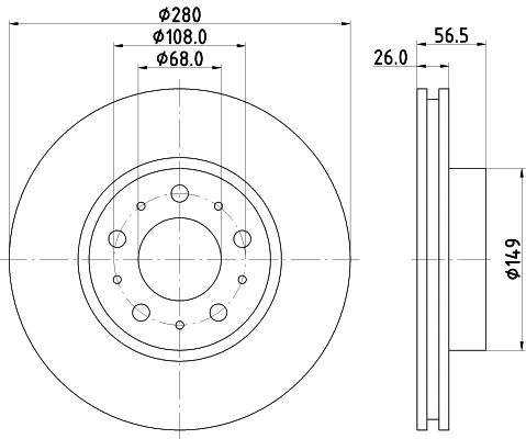 Brake Disc (54016)