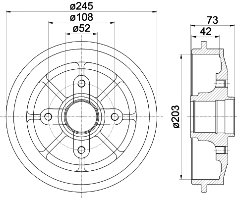 Brake Drum (61266)