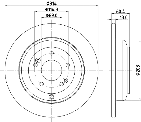 Brake Disc (55729)