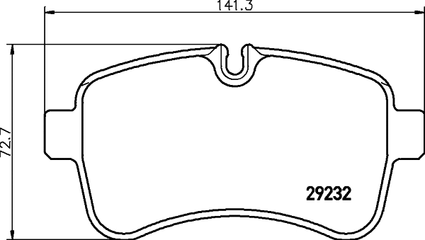 Brake Pad Set, disc brake (C6029)
