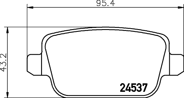 Brake Pad Set, disc brake (T1696)