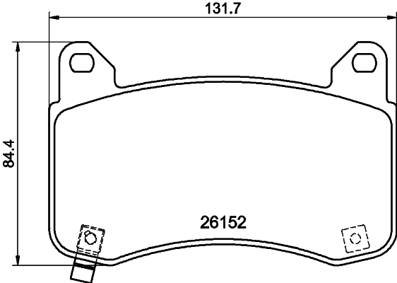 Brake Pad Set, disc brake (T2897)