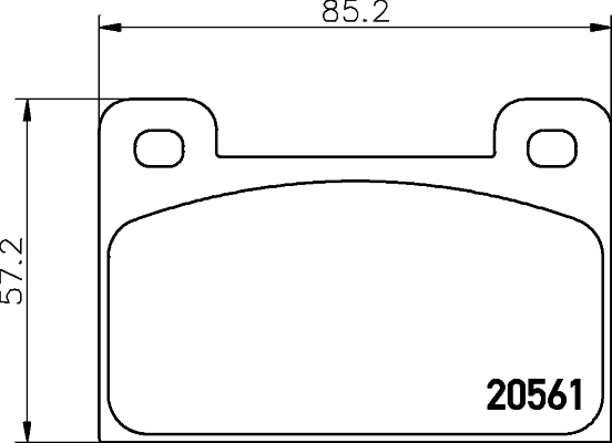 Brake Pad Set, disc brake (T0041)