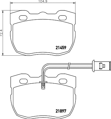 Brake Pad Set, disc brake (T0063)