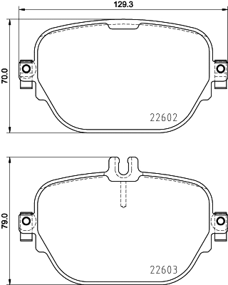 Brake Pad Set, disc brake (T2650)