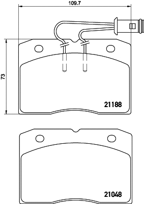 Brake Pad Set, disc brake (T0040)