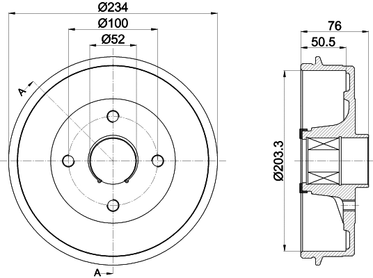 Brake Drum (61427)