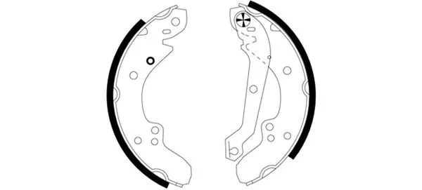 Brake Shoe Set (H8100)