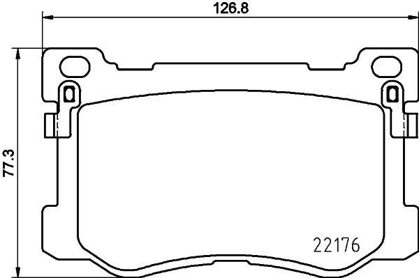 Brake Pad Set, disc brake (T2400)