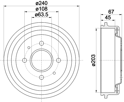 Brake Drum (62913)