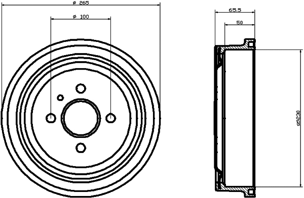 Brake Drum (62406)