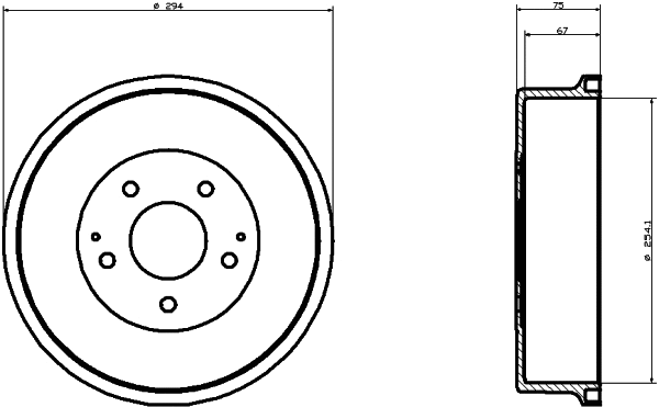 Brake Drum (61234)