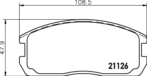 Brake Pad Set, disc brake (T0355)