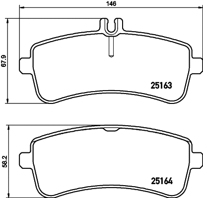 Brake Pad Set, disc brake (T2323)