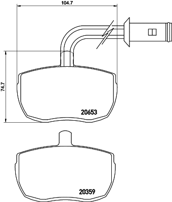 Brake Pad Set, disc brake (T0048)