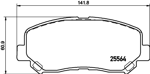 Brake Pad Set, disc brake (T2194)
