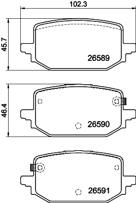 Brake Pad Set, disc brake (T4221)