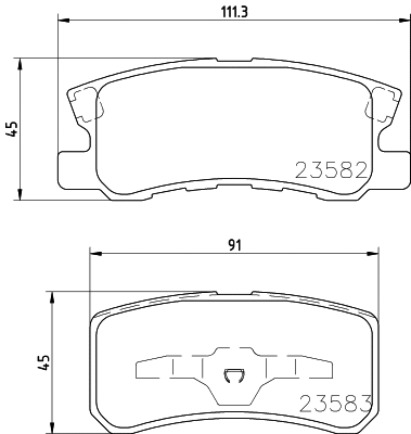 Brake Pad Set, disc brake (T1276)