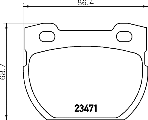 Brake Pad Set, disc brake (T1406)