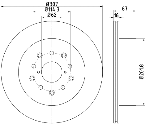 Brake Disc (55405)