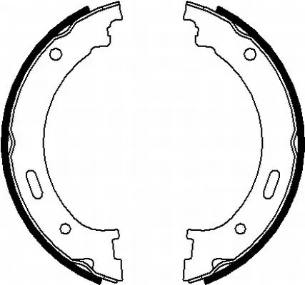 Brake Shoe Set, parking brake (H1737)