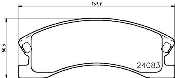 Brake Pad Set, disc brake (T1470)