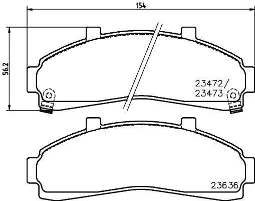 Brake Pad Set, disc brake (T1302)