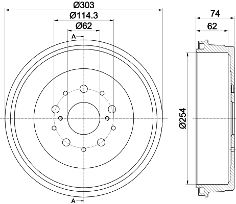 Brake Drum (61389)