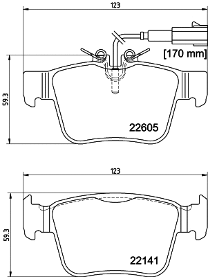 Brake Pad Set, disc brake (T4177)